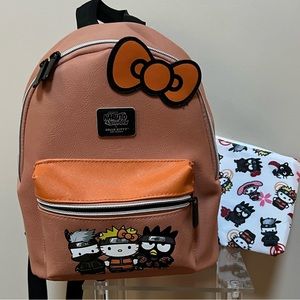 Naruto Shippuden x Hello Kitty and Friends Mini Backpack and Makeup Bag Sold Out